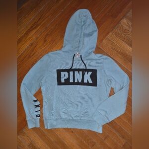 Pink By Victoria’s Secret Youth/ Children's Turquoise Pullover Hoodie Small